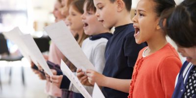 Children singing