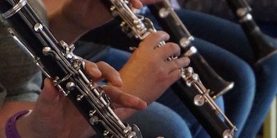 Playing wind instruments