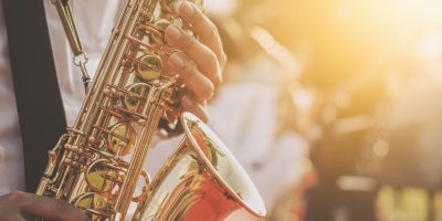 Saxophone close-up